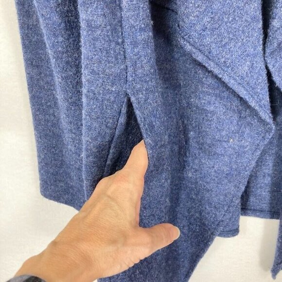 Chico's Open 100% Wool Cardigan Cozy Winter Boho Grandma Core Academia - Picture 4 of 8